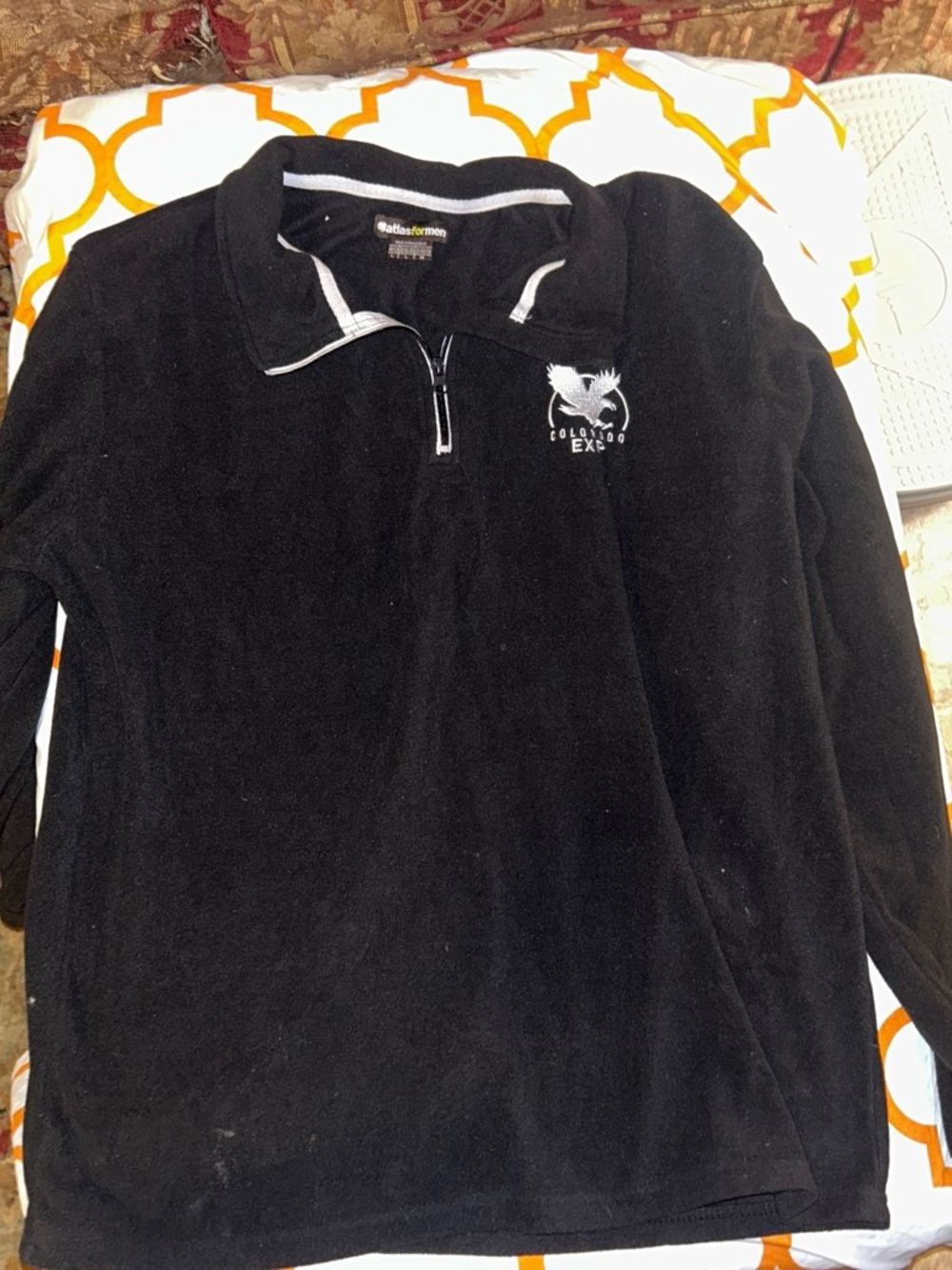 Black Half-Zip Pullover Sweatshirt - Atlas for Men